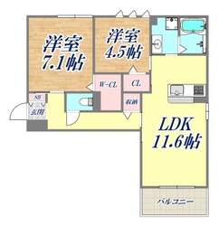 シャルマン本山の物件間取画像